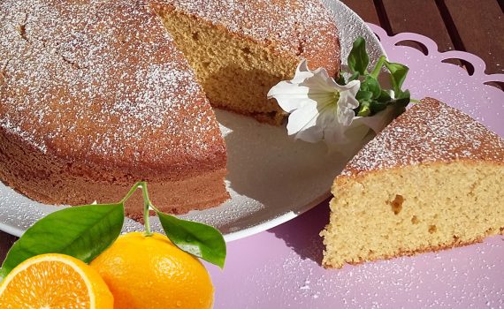 Dolce all'arancia con farina di farro
