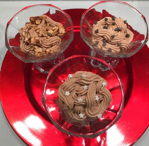 coppa deliziosa al croccante decorazioni