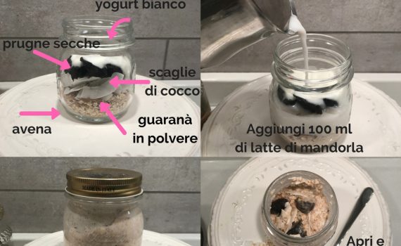 porridge d'avena ricetta illustrata