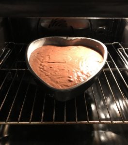 cuore al cioccolato in forno