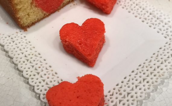 plumcake con sorpresa per s.valentino