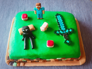 torta minecraft