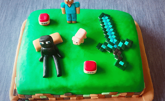 torta minecraft