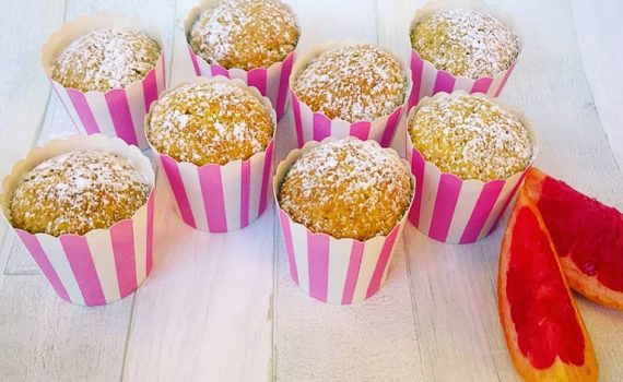 muffin al pompelmo rosa