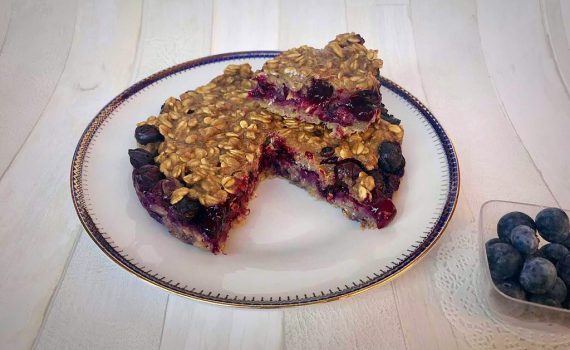 tortina di avena e mirtilli ricetta