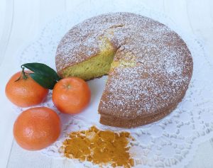 dolce al mandarino e curcuma