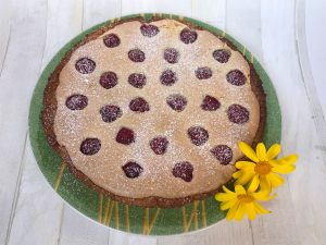crostata mandorle e lamponi