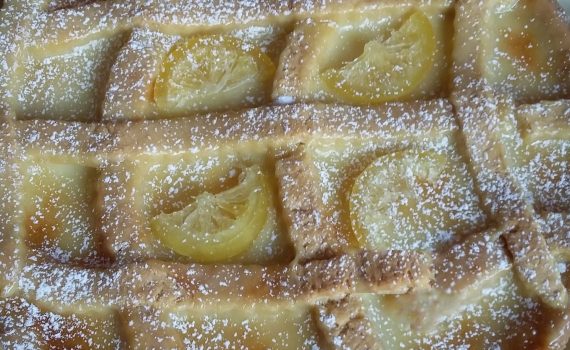 crostata con crema al limone